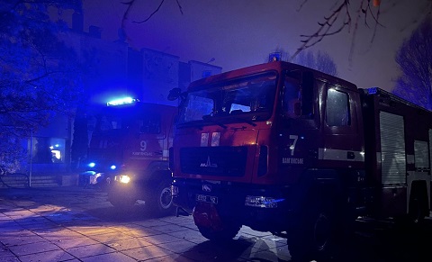 В Каменском горел водно-оздоровительный комплекс Днепродзержинск