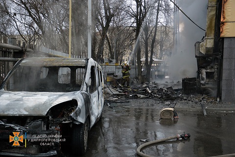 В Днепре произошёл масштабный пожар Днепродзержинск