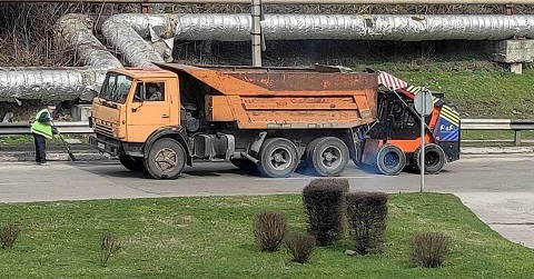 Дорожники Каменского приступили к ремонту проспекта Аношкина Днепродзержинск