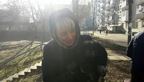 В г. Каменское спасали собаку Днепродзержинск