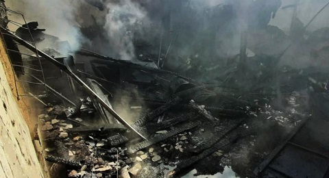 В Каменском ликвидировали пожар в гаражах  Днепродзержинск
