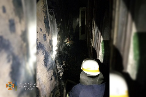 В Каменском на пожаре пострадал человек Днепродзержинск