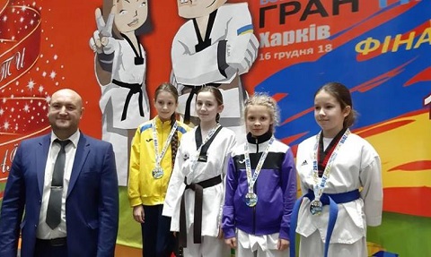 Каменские тхеквондисты на двух соревнованиях в Харькове стали призерами