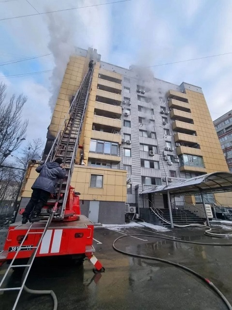 В Днепре произошёл масштабный пожар Днепродзержинск
