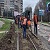 В Каменском продолжаются работы по обновлению трамвайных путей