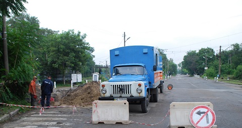 В Каменском временно один из переездов Днепростроя закрыт Днепродзержинск