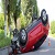 В Каменском в результате аварии перевернулся автомобиль