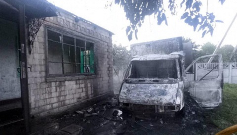 В Каменском районе сгорел грузовик Днепродзержинск