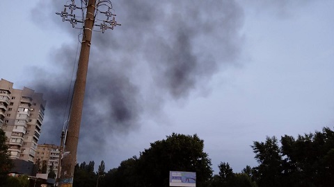 В Каменском сгорел мотоцикл Днепродзержинск